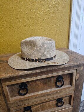 NEW Stetson Alder Seagrass Straw Outback Hat Size Large